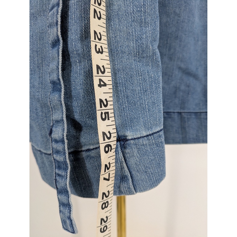 Taillissime La Redoute Denim Midi Dress 16W Y2K Sleeveless Tie Back Pockets Boho - Picture 7 of 13
